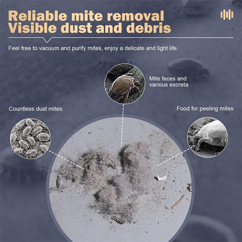 Cordless Dust Mite Vacuum with UV-C Sterilization