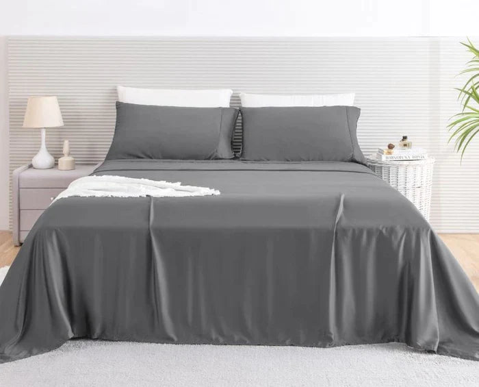 100% Bamboo Sheet Set (Flat AND Fitted Sheets Included)+ Pillowcases